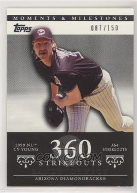 2007 Topps Moments & Milestones - [Base] #55-360 - Randy Johnson (1999 NL Cy Young - 364 Strikeouts) /150 [Noted]