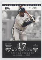 Prince Fielder (2006 Topps Rookie Cup Winner - 35 Doubles) #/150