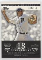 Justin Verlander (2006 Topps Rookie Cup Winner - 124 Strikeouts) #/150