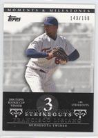 Francisco Liriano (2006 Topps Rookie Cup Winner - 144 Strikeouts) #/150