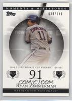 Ryan Zimmerman (2006 Topps Rookie Cup Winner - 110 RBI) #/150