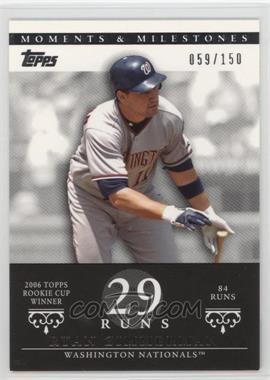 2007 Topps Moments & Milestones - [Base] #69-29 - Ryan Zimmerman (2006 Topps Rookie Cup Winner - 84 Runs) /150