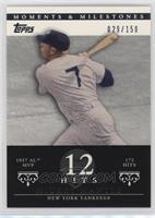 Mickey Mantle (1957 AL MVP - 173 Hits) #/150