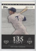 Mickey Mantle (1957 AL MVP - 173 Hits) #/150