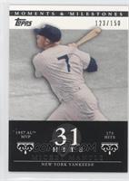 Mickey Mantle (1957 AL MVP - 173 Hits) #/150