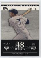 Mickey Mantle (1957 AL MVP - 173 Hits) #/150