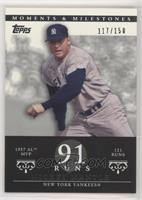 Mickey Mantle (1957 AL MVP - 121 Runs) [EX to NM] #/150