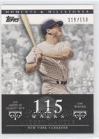 Mickey Mantle (1957 AL MVP - 146 Walks) #/150