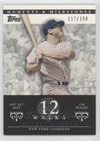 Mickey Mantle (1957 AL MVP - 146 Walks) #/150