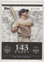 Mickey Mantle (1957 AL MVP - 146 Walks) #/150