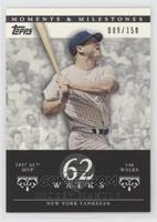 Mickey Mantle (1957 AL MVP - 146 Walks) #/150