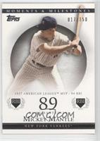 Mickey Mantle (1957 AL MVP - 94 RBI) #/150