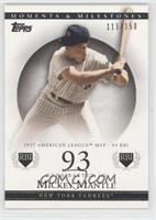 Mickey Mantle (1957 AL MVP - 94 RBI) #/150