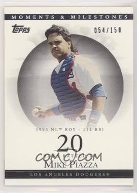 2007 Topps Moments & Milestones - [Base] #80-20 - Mike Piazza (1993 NL ROY - 112 RBI) /150