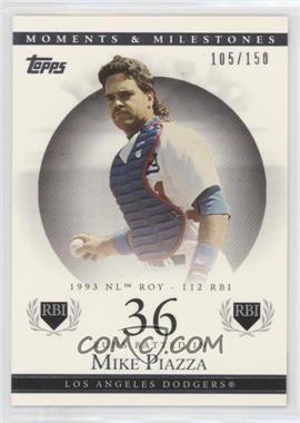 2007 Topps Moments & Milestones - [Base] #80-36 - Mike Piazza (1993 NL ROY - 112 RBI) /150