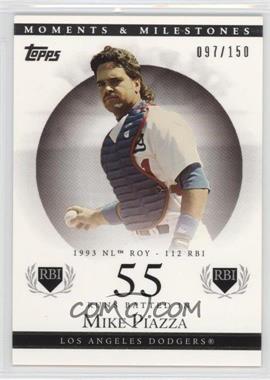 2007 Topps Moments & Milestones - [Base] #80-55 - Mike Piazza (1993 NL ROY - 112 RBI) /150