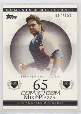 2007 Topps Moments & Milestones - [Base] #80-65 - Mike Piazza (1993 NL ROY - 112 RBI) /150
