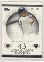 Derek Jeter (1996 AL ROY - 78 RBI) #/150