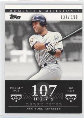 2007 Topps Moments & Milestones - [Base] #83-107 - Derek Jeter (1996 AL ROY - 183 Hits) /150