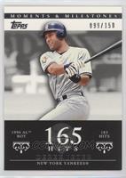 Derek Jeter (1996 AL ROY - 183 Hits) #/150