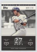 Derek Jeter (1996 AL ROY - 183 Hits) #/150