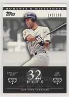 Derek Jeter (1996 AL ROY - 183 Hits) #/150