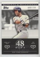 Derek Jeter (1996 AL ROY - 183 Hits) #/150