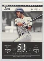 Derek Jeter (1996 AL ROY - 183 Hits) #/150