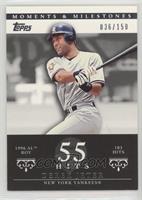 Derek Jeter (1996 AL ROY - 183 Hits) #/150