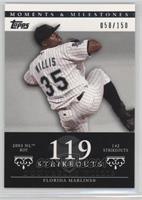 Dontrelle Willis (2003 NL ROY - 142 Strikeouts) #/150