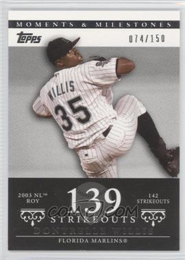 2007 Topps Moments & Milestones - [Base] #85-139 - Dontrelle Willis (2003 NL ROY - 142 Strikeouts) /150