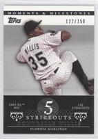 Dontrelle Willis (2003 NL ROY - 142 Strikeouts) #/150