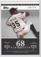 Dontrelle Willis (2003 NL ROY - 142 Strikeouts) #/150