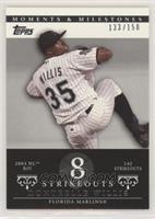 Dontrelle Willis (2003 NL ROY - 142 Strikeouts) #/150