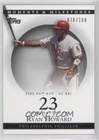 Ryan Howard (2005 NL ROY - 63 RBI) #/150