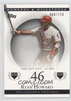 Ryan Howard (2005 NL ROY - 63 RBI) #/150