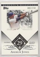 Andruw Jones (2005 NL Silver Slugger - 52 Home Runs) #/150