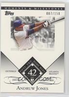 Andruw Jones (2005 NL Silver Slugger - 52 Home Runs) #/150