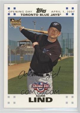 2007 Topps Opening Day - [Base] - Gold #176 - Adam Lind /2007