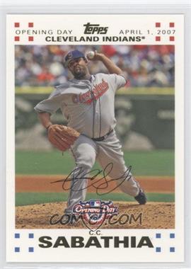 2007 Topps Opening Day - [Base] - Gold #23 - CC Sabathia /2007