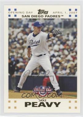 2007 Topps Opening Day - [Base] - Gold #28 - Jake Peavy /2007