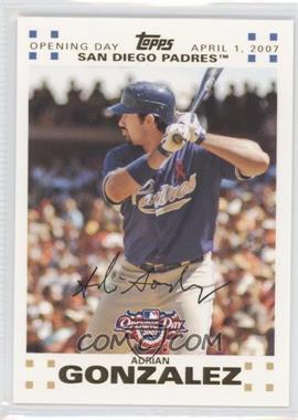 2007 Topps Opening Day - [Base] - Gold #6 - Adrian Gonzalez /2007