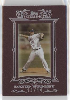 2007 Topps Sterling - [Base] - Burgundy #67 - David Wright /14 [EX to NM]