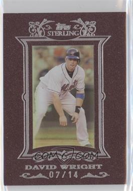 2007 Topps Sterling - [Base] - Burgundy #70 - David Wright /14