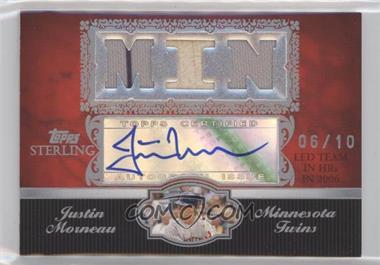 2007 Topps Sterling - Career Stats Triple Relic Autograph #3CSA-28 - Justin Morneau /10