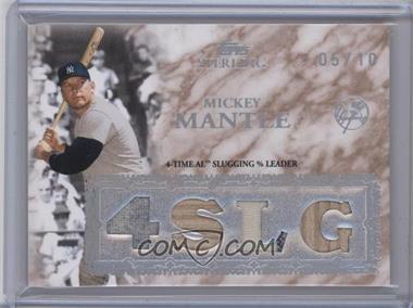 2007 Topps Sterling - Sterling Stardom Quad Relics #4SS6 - Mickey Mantle /10