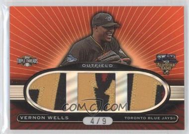 2007 Topps Triple Threads - All-Star Triple Patches #TTASP-63 - Vernon Wells /9