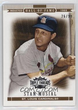 2007 Topps Triple Threads - [Base] - Gold #76 - Stan Musial /99