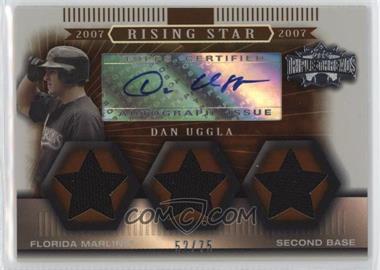 2007 Topps Triple Threads - [Base] - Sepia #147.1 - Rising Star - Dan Uggla (3 Stars) /75