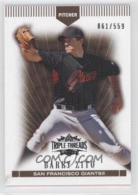 2007 Topps Triple Threads - [Base] - Sepia #2 - Barry Zito /559